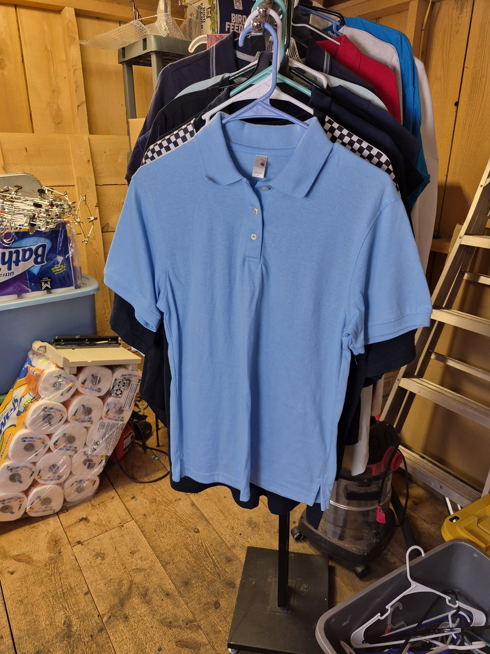 Anvil Light Blue Men's Polo Shirt Bin 33